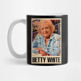 The Many Faces of Betty Iconic Roles and Smiles Tee Mug